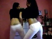 Two Latinas booty dancing. Control your dick guys...