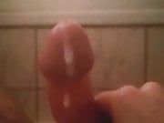 Slow Motion - After work masturbation with cumshot in shower