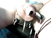 my balls pressed and with estim