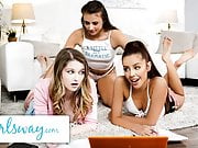 GIRLSWAY 3-Way Remote Class With Vanna Bardot And Gia Derza