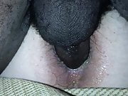 Black cock in white hole