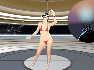 Part 1 of Week 3 - VR Dance Workout. I reached the next level.