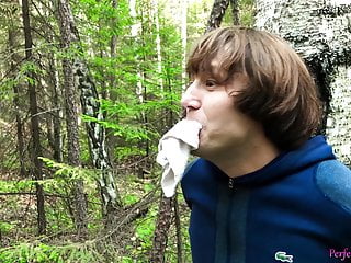 Stranger Arouses, Sucks and Fucks Hard in the Forest 