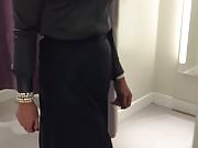 Blue satin skirt.mov