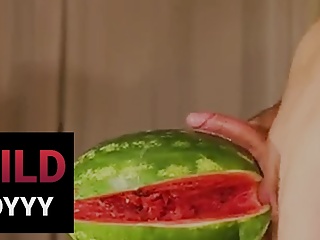 Wildboyyy cum watermelon...