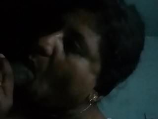 sl aunty giving fun