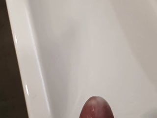 A Lot Of Cum With Pressure Into My Washbasin...