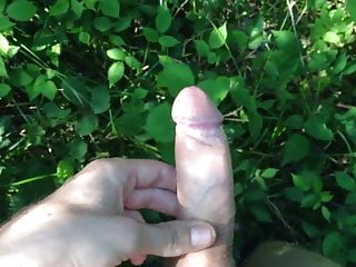 Jerking, Moaning And Shooting Cum In The Forest #4