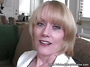 Amateur Blonde GILF Sucks Cock While On her Cell Phone     