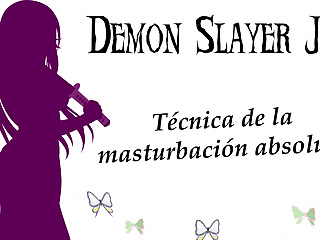 Spanish JOI Demon Slayer, masturbation training game.