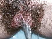 Pissing after cumming