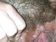 very hairy mature pussy close up