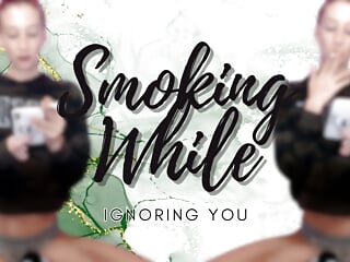 Silent, Smoking Cigarette, Fetish, Humiliation