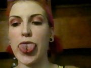 Split tongue Girl