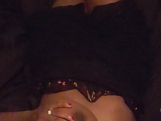 In Bed, Flashing Tits, Black, Homemade Black