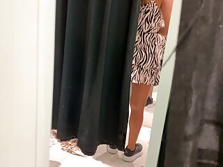 Recording A Sexy Girl In Public Dressing Room, I Almost Caught 3