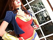 Tessa Fowler Wonder Woman 1 AI Upscale