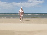 Wife walking to the sea