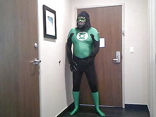 Green Lantern Gorilla Costume Humping Fleshlight