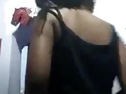 Dress changing aunty caught on cam