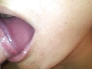 Blowjob with cumshot in her mouth