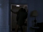Kate Vernon has fullyclothed sex in the door