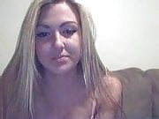 Girlfriend plays on webcam