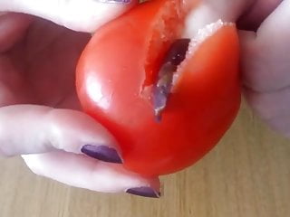 Slicing Tomato With Nails