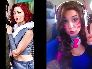 Jerk off, Redhead, Cosplay, Jerk