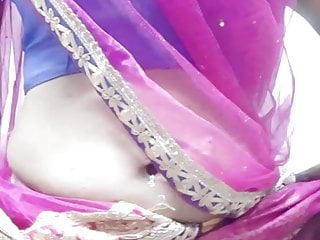 Indian Shemale Lifting her Skirt and Showing her Pussy