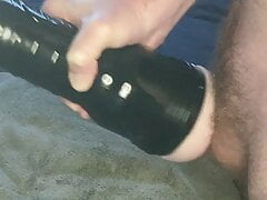 Intense fleshlight edging leaking several loads and moaning