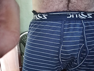 Big dick masturbating big body hand job