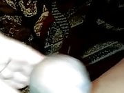 wanking my cock...