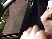 jerking masturbating in car not see 1