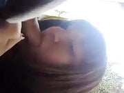 Asian Giving Head Outdoors