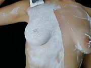 Perfect boobs in foam