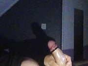 Jerking my cock with  cockrings