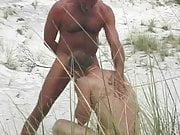 Rendezvous in the dunes with tanned daddy
