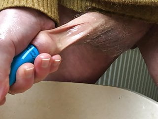 Monday foreskin with piss blue tube...