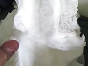 Friend's Mom's Wedding Gown Ripped and Sprayed with Cum