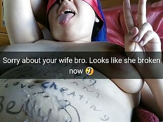 Oops, your wife turned into a cum addicted whore!