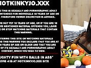 Naughty fun with balls in ass Hotkinkyjo