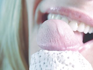  video: Sensual tongue teasing blowjob and perfectly ruined orgasm