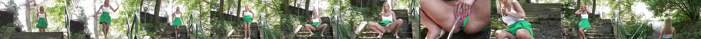 The Sexy Brunette From Hungary Solo Piss Outdoors Porn E8