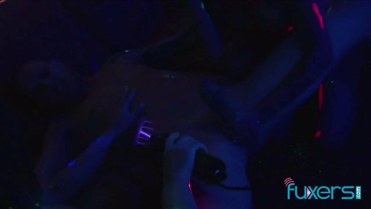 Neon porn threesome - 10