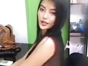 Faii Orapun Wearing Chinese Sexy Lingerie - Thailand Model