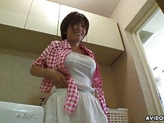 Japanese lady, Meguru Kosaka is enjoying, uncensored