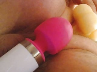 toy and vibrator in my ass