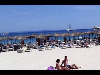 Beach sun bathing couple