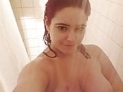 Redhead in shower